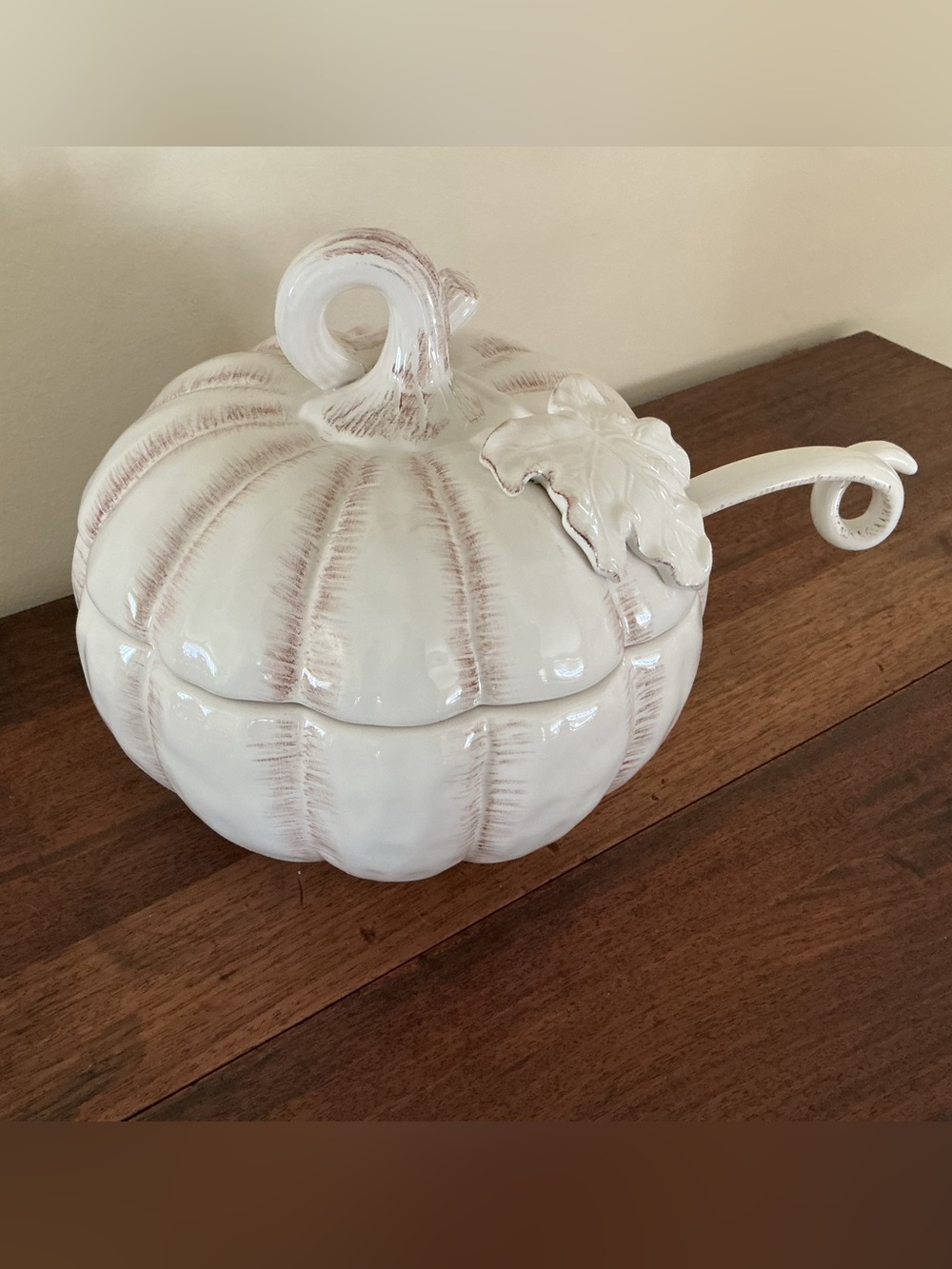Mikasa Countryside Harvest Figural Pumpkin Soup Tureen & Lid with Ladle NWT New